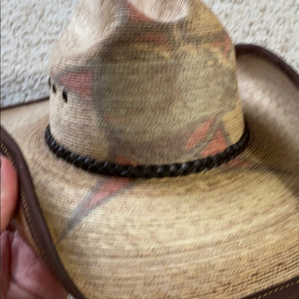 Texas Straw Hat Brown and Tan NWT - Picture 3 of 6